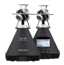 Front and back of the H3-VR 360º Audio Recorder